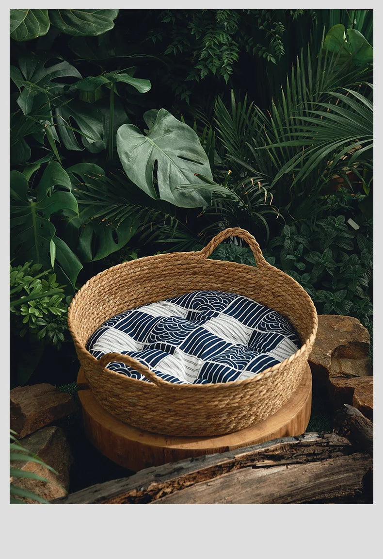 Pure Manual Rattan Woven Cat Nest, Four Seasons, General Dandelion, Cool Bed, Cat Scratch Board, Pet Products