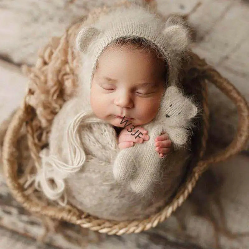 W3JF Exquisite Newborn Photo Baskets Background for Special Scene