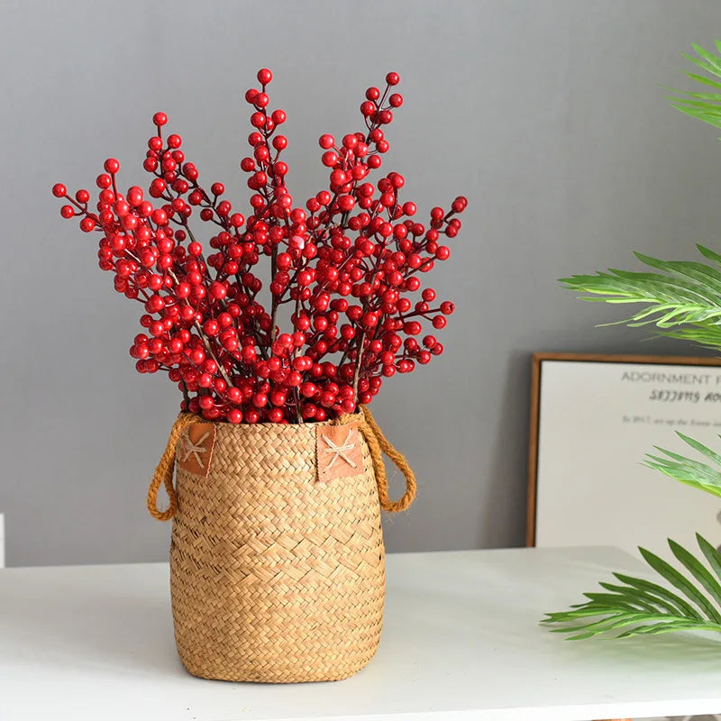 Zerolife Seagrass Storage Basket Pure Natural Woven Wicker Laundry Basket Plant Flower Pot For Home Garden Decorations Osier