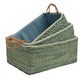 Environmentally Friendly Handmade Rattan Storage Basket Corn Skin Storage Box Coffee Table Desktop Living Room Storage Basket