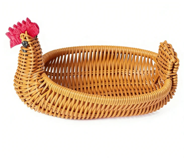 Simulated Animal Imitation Rattan Woven Storage Basket Household Storage Decoration Decoration Fruit Toy Basket Handmade Crafts