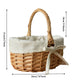 Handmade Willow Easter Basket Natural Wicker with Handle for Easter Egg Hunt Home Decor Spring Decoration Gift Fruit Basket