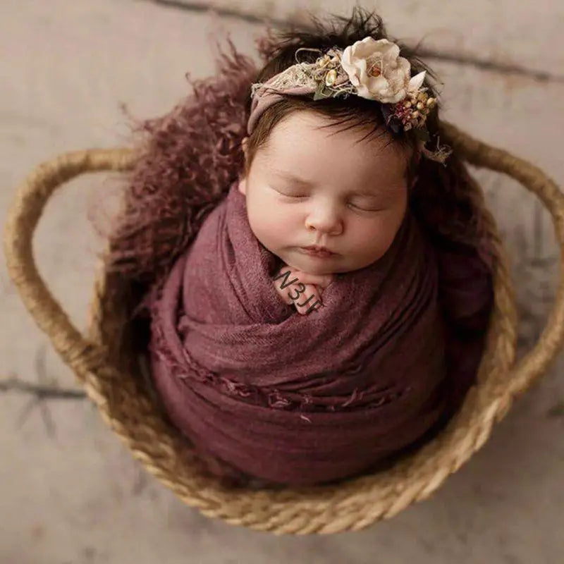 W3JF Exquisite Newborn Photo Baskets Background for Special Scene