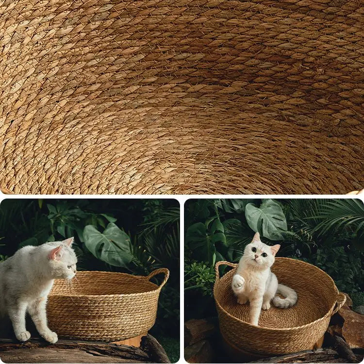 Pure Manual Rattan Woven Cat Nest, Four Seasons, General Dandelion, Cool Bed, Cat Scratch Board, Pet Products